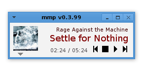 mmp running on the GNOME desktop